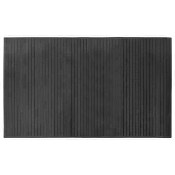 Vidaxl Preproga pravokotna siva 60x100 cm bambus