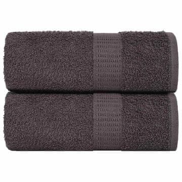 Vidaxl vidaXL Brisače, 2 kosa, antracit, 15 x 21 cm, 360 g/m², 100 % bombaž