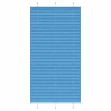 Vidaxl vidaXL Modra plisirana žaluzija 105x200 cm, širina blaga 104,4 cm