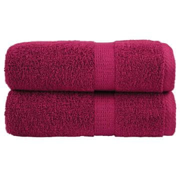 Vidaxl vidaXL Premium brisače SOLUND, 2 kosa, bordo, 30 x 30 cm, 600 g/cm²
