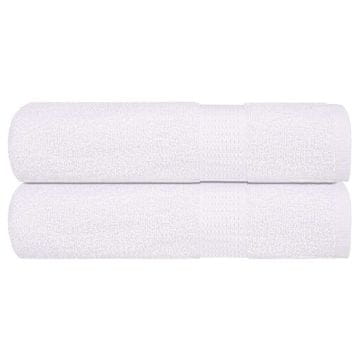 Vidaxl vidaXL Brisače za roke, 2 kosa, bele, 50 x 100 cm, 100 % bombaž