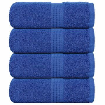 Vidaxl vidaXL Brisače, 4 kosi, modre, 30 x 30 cm, 100 % bombaž