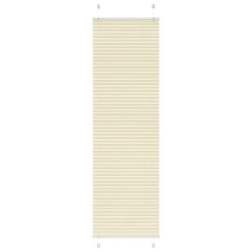 Vidaxl Plisirana zavesa kremne barve 65x200 cm, širina blaga 64,4 cm, poliester
