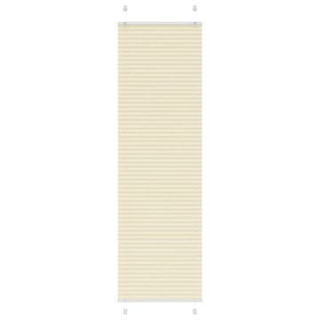 Vidaxl Plisirana zavesa kremne barve 55x200 cm, širina blaga 54,4 cm, poliester