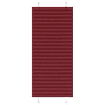 Vidaxl vidaXL Plisirana žaluzija bordo rdeča 5x200 cm širina blaga