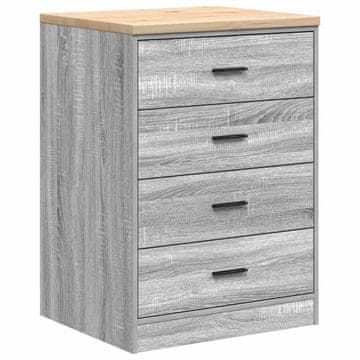 Vidaxl Garažna omara za shranjevanje 60x51x85 cm trdna borovina
