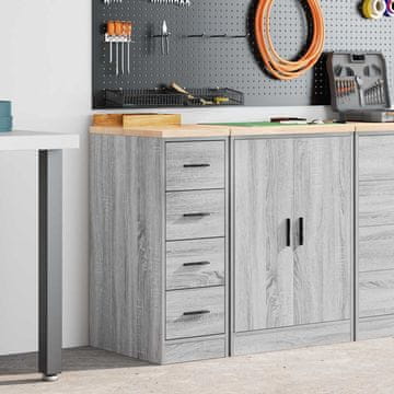 Vidaxl vidaXL Omara za shranjevanje v garaži sonoma siva 30x51x85 cm
