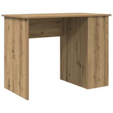 Vidaxl Pisalna miza artisan hrast 100x55x75 cm inženirski les