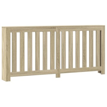 Vidaxl Pokrov za radiator sonoma hrast 175x20x82 cm inženirski les