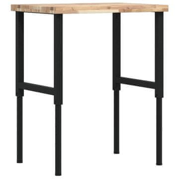 Vidaxl Delovna miza 80x60x(73-99,5) cm trden akacijev les pravokotna