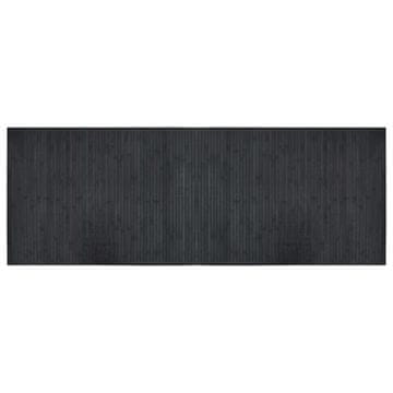Vidaxl Preproga pravokotna siva 70x200 cm bambus