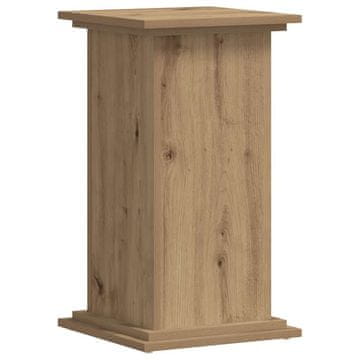 Vidaxl Stojalo za rastline 2 kosa artisan hrast 33x33x60 cm inž. les