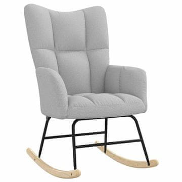 Vidaxl Gugalni stol Cloud Grey Fabric