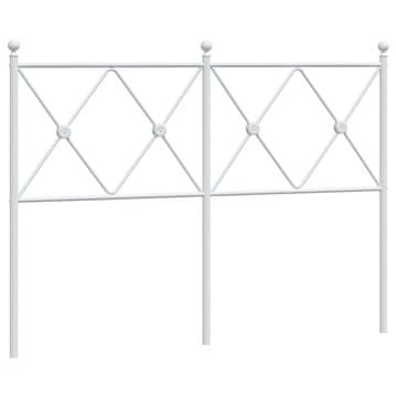 Vidaxl Kovinsko nadomestno vzglavje belo 120 cm