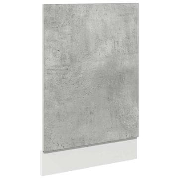Vidaxl Plošča za pomivalni stroj “Lyon” Concrete Grey 45x3x67 cm