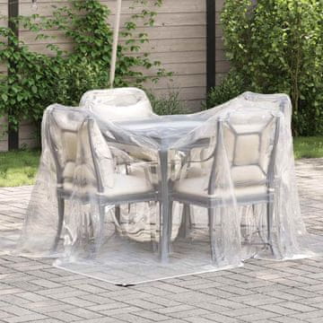 Vidaxl vidaXL Prozorna ponjava z očesci 2 x 2 m polietilen