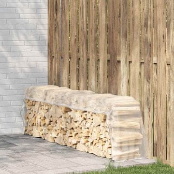 Vidaxl vidaXL Prozorna ponjava z očesci 1 x 4 m polietilen