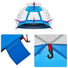Vidaxl vidaXL Šotor za na plažo za 2 osebi, moder, vodoodporen