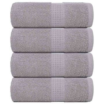 Vidaxl vidaXL Milne brisače 4 kosi sive 30 x 30 cm 360 g/m² 100 % bombaž