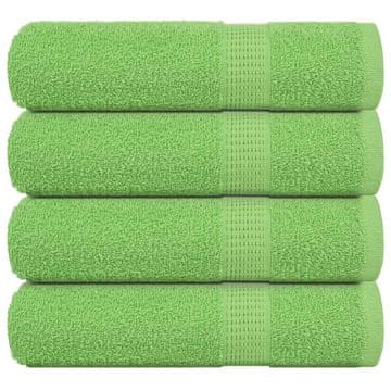 Vidaxl Brisače za roke FROGN 4 kosi jabolčno zelene 50x100 cm 360 g/m²