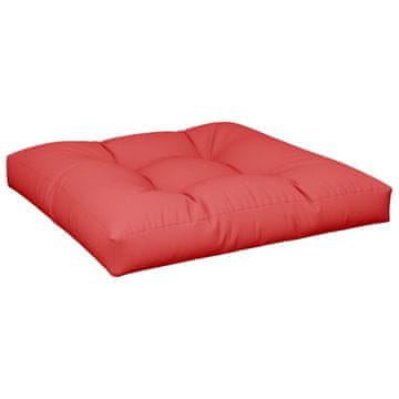 Vidaxl Blazina za kavč iz palet rdeča 70x70x12 cm