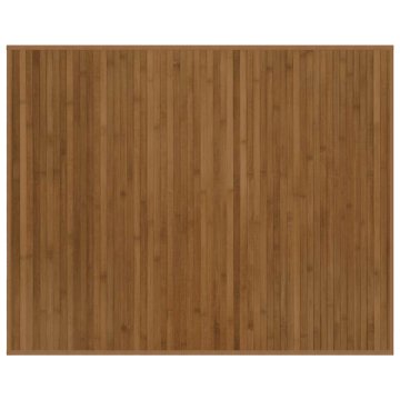 Vidaxl Preproga pravokotna rjava 80x100 cm bambus