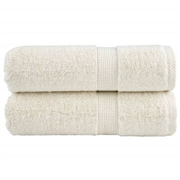 Vidaxl vidaXL Premium brisače SOLUND, 2 kosa, kremne, 30 x 30 cm, 600 g/cm²