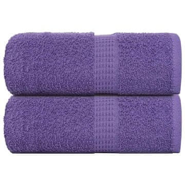 Vidaxl vidaXL Brisače za goste 2 kosa vijolične 30 x 50 cm 360 g/m² 100 % bombaž
