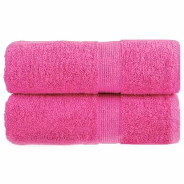 Vidaxl vidaXL Premium brisače SOLUND, 2 kosa, roza, 30 x 30 cm, 600 g/cm²