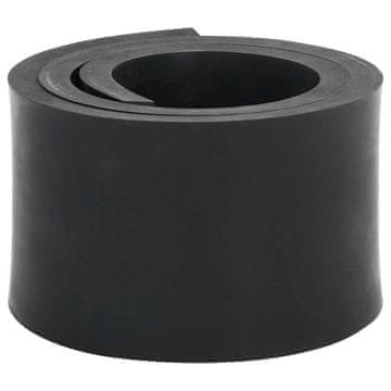 Vidaxl vidaXL Gumijast rob za snežni plug črne barve 80x10x1 cm