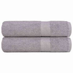 Vidaxl vidaXL Brisače za tuširanje 2 kosa sive 70 x 140 cm 360 g/m² 100 % bombaž