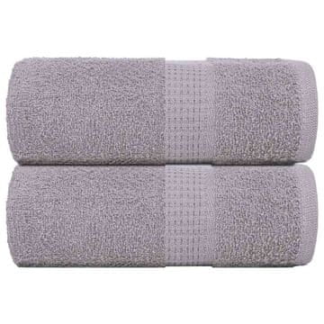 Vidaxl vidaXL Brisače za goste 2 kosa sive 30 x 50 cm 360 g/m² 100 % bombaž