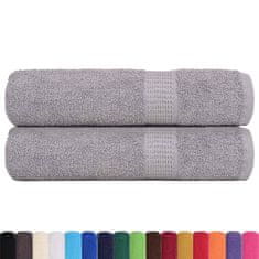 Vidaxl vidaXL Brisače za tuširanje 2 kosa sive 70 x 140 cm 360 g/m² 100 % bombaž