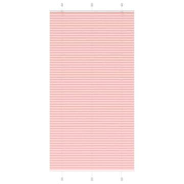 Vidaxl Plisirana zavesa roza 105x200 cm širina blaga 104,4 cm poliester