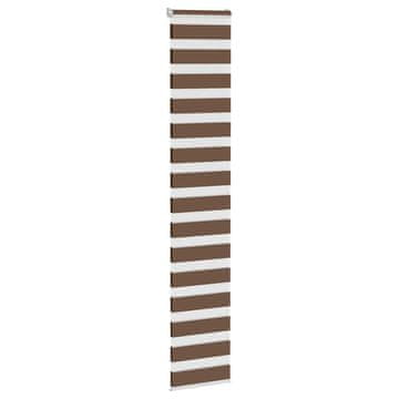 Vidaxl vidaXL Zebra rolo zavesa, breza, širina blaga 35,9 cm, poliester