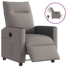 Vidaxl Električni naslanjač taupe blago
