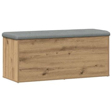Vidaxl Shranjevalna klop Artisan hrast 102x42x45 cm inženirski les