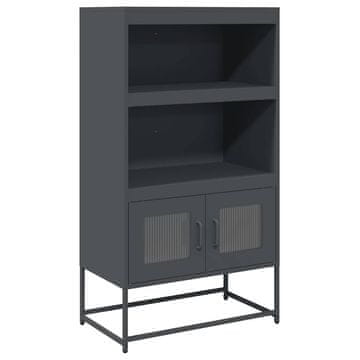 Vidaxl Highboard Antracit 68x39x123 cm Jeklo