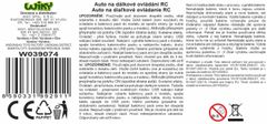 Avto RC vojaški tovorni plastični 24cm 27MHz na daljinsko upravljanje z baterijo in lučjo v škatli.