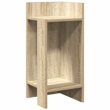 Vidaxl Stranska mizica s polico sonoma hrast 25,5x27x60 cm