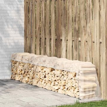 Vidaxl vidaXL Prozorna ponjava z očesci 1 x 6 m polietilen