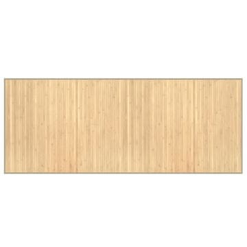 Vidaxl Preproga pravokotna svetlo naravna 80x200 cm bambus