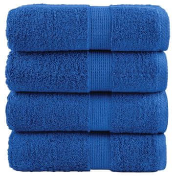 Vidaxl vidaXL Premium brisače SOLUND, 4 kosi, modre, 30 x 50 cm