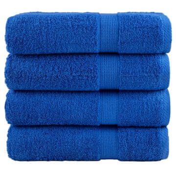 Vidaxl vidaXL Premium brisače SOLUND, 4 kosi, modre, 50 x 100 cm