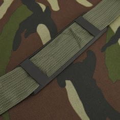 Vidaxl Ribiška torba nepremočljiva zelena kamuflažna oxford tkanina