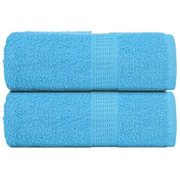 Vidaxl vidaXL Brisače, 2 kosa, turkizne, 30 x 30 cm, 100 % bombaž