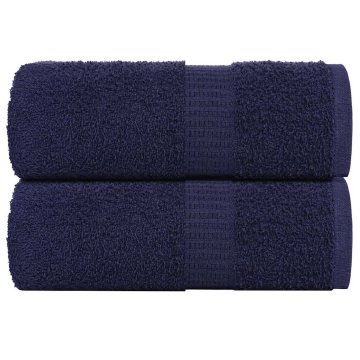 Vidaxl vidaXL Brisače, 2 kosa, temno modre, 30 x 30 cm, 100 % bombaž