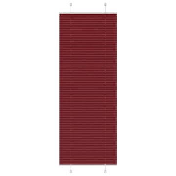 Vidaxl Plisirana žaluzija bordo rdeča 80x200 cm širina blaga 79,4 cm poliester