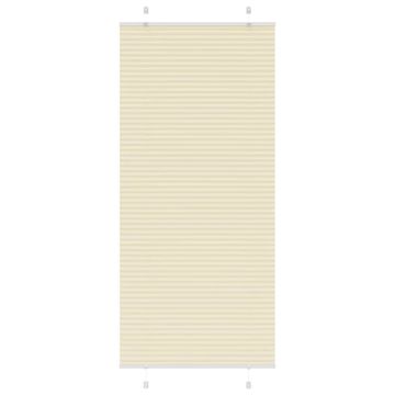 Vidaxl vidaXL Plisirana zavesa kremne barve 100x200 cm, širina blaga 99,4 cm