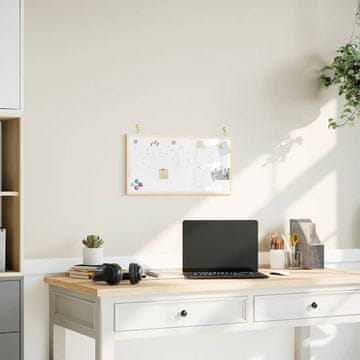 Vidaxl vidaXL Magnetna tabla z okvirjem iz masivnega borovega lesa 60x30 cm